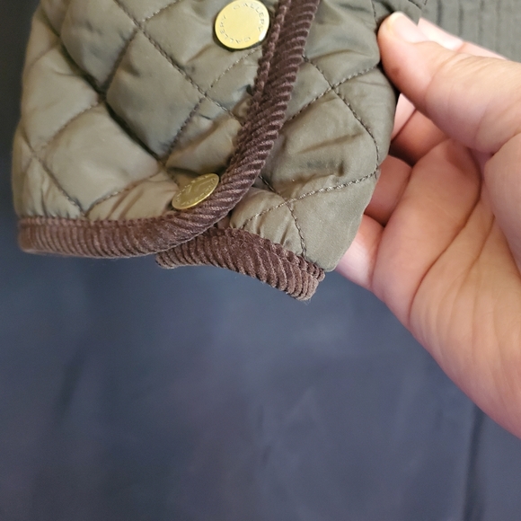 LIKE NEW- WORN ONCE- Army Green Hooded Jacket - Picture 5 of 8